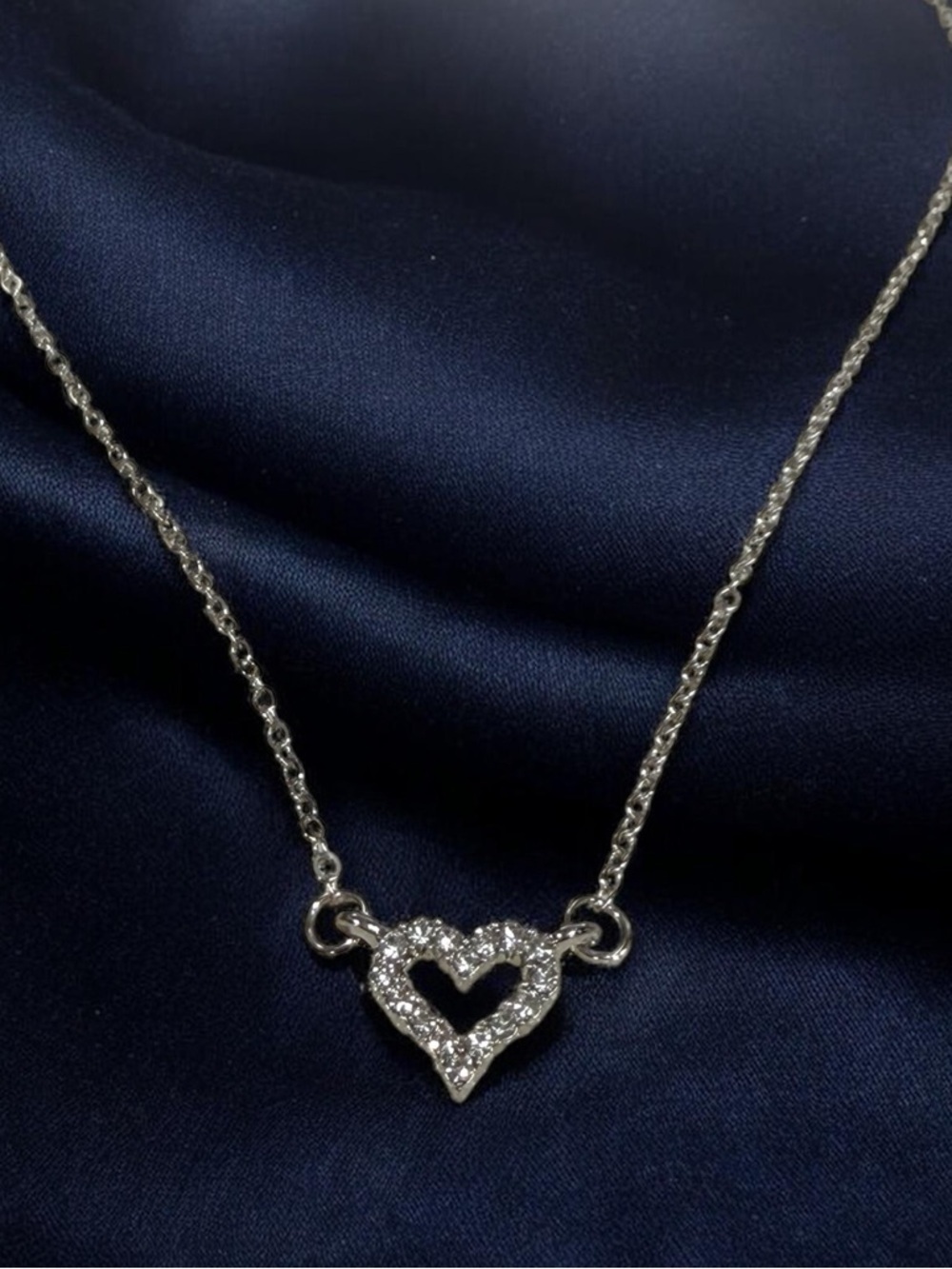 Pavé Heart Pendant Necklace